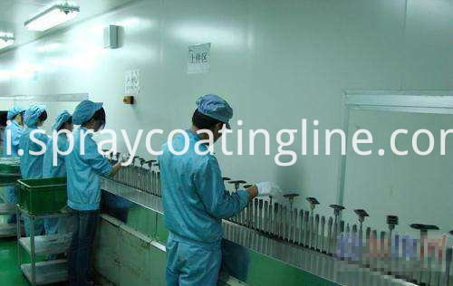 पु स्प्रे पेंटिंग लाइन PU spray painting line